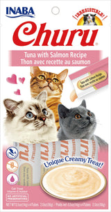 Inaba Churu Tuna & Salmon Lickable Cat Treats, 2 oz. (4 Tubes)