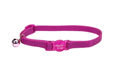 Safe Cat Breakaway Orchid Cat Collar with Bell, 8-12 in.