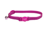 Safe Cat Breakaway Orchid Cat Collar with Bell, 8-12 in.