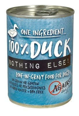 Against The Grain 100% Duck Dog Food, 11 oz