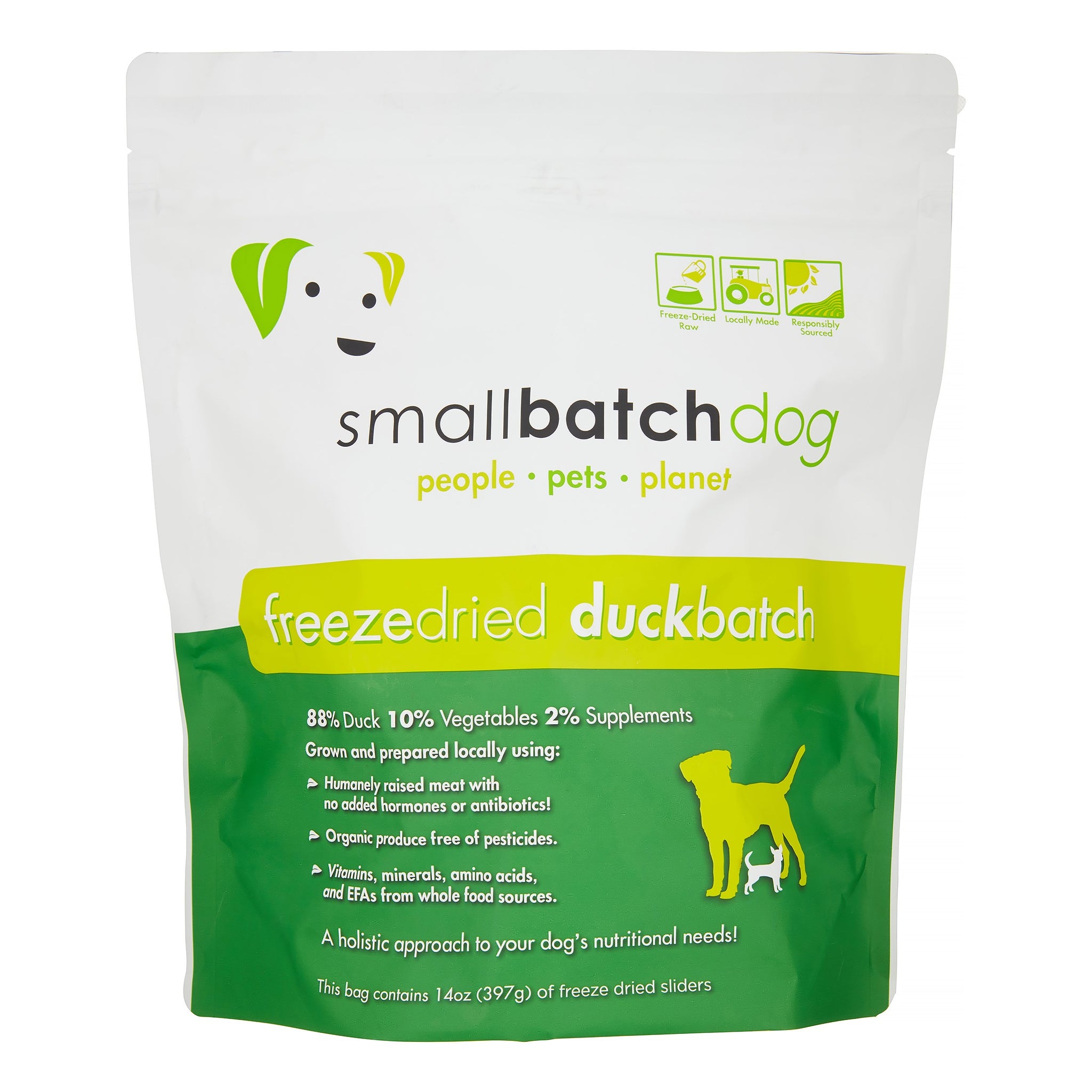 Smallbatch Duck Batch Freeze-Dried Dog Food, 14 oz.