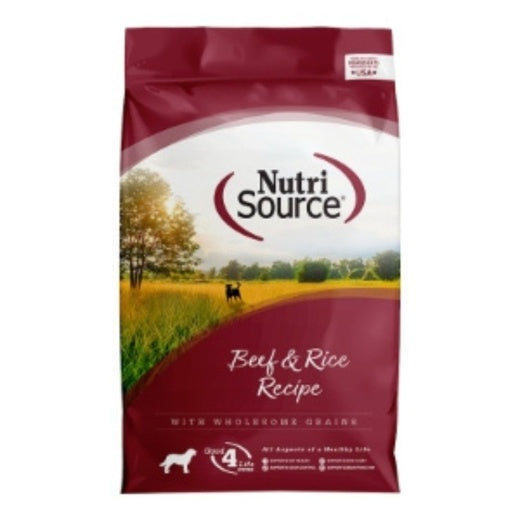 NutriSource Beef & Brown Rice Dry Dog Food, 12 lbs.