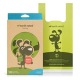 Earth Rated Unscented Handle Dog Waste Bags, 120 Count