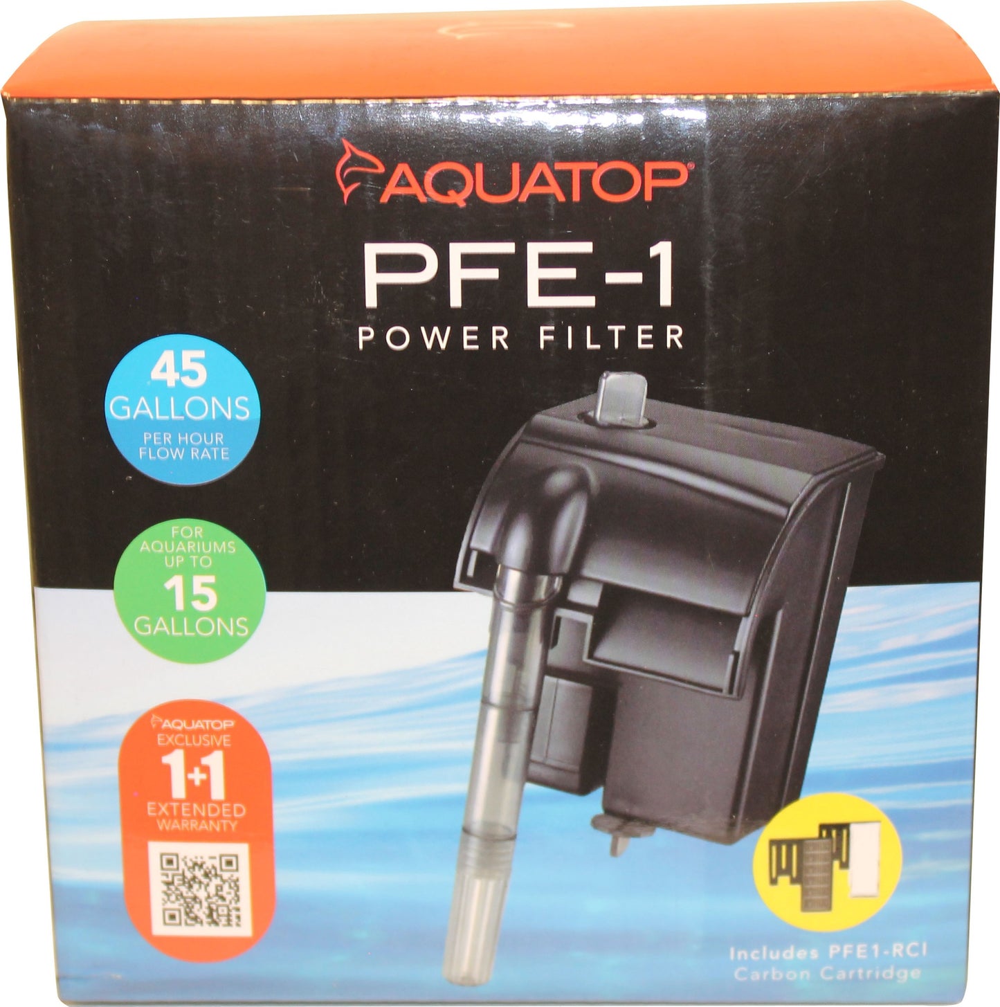 AquaTop PFE-1 Power Filter for 15 Gallon Aquariums
