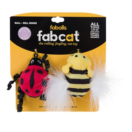Fabcat Ladybug & Bee Faball Cat Toy