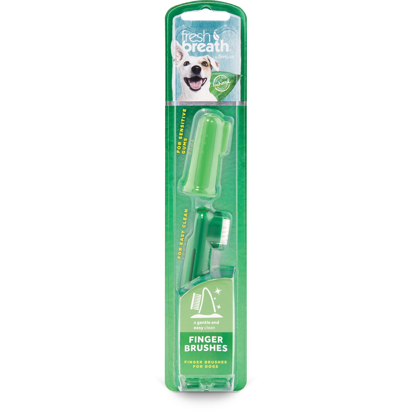 TropiClean Fresh Breath Dental Finger Brushes for Pets (2 Pack)