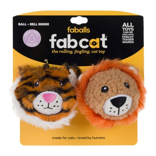 Fabcat Lion & Tiger Faball Cat Toy