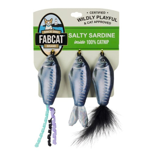 Fabcat Foodie Salty Sardines Cat Toy