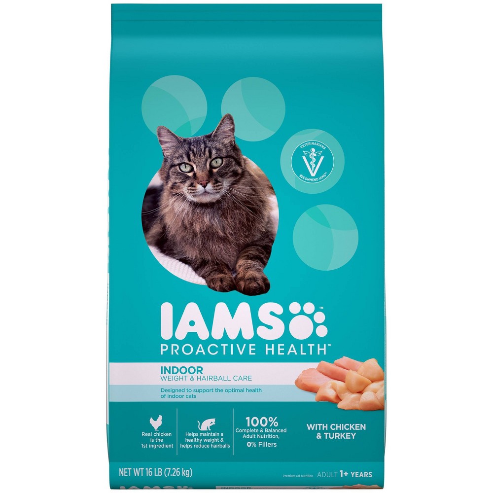 Iams ProActive Health Chicken & Turkey Dry Cat Food, 16 lbs.