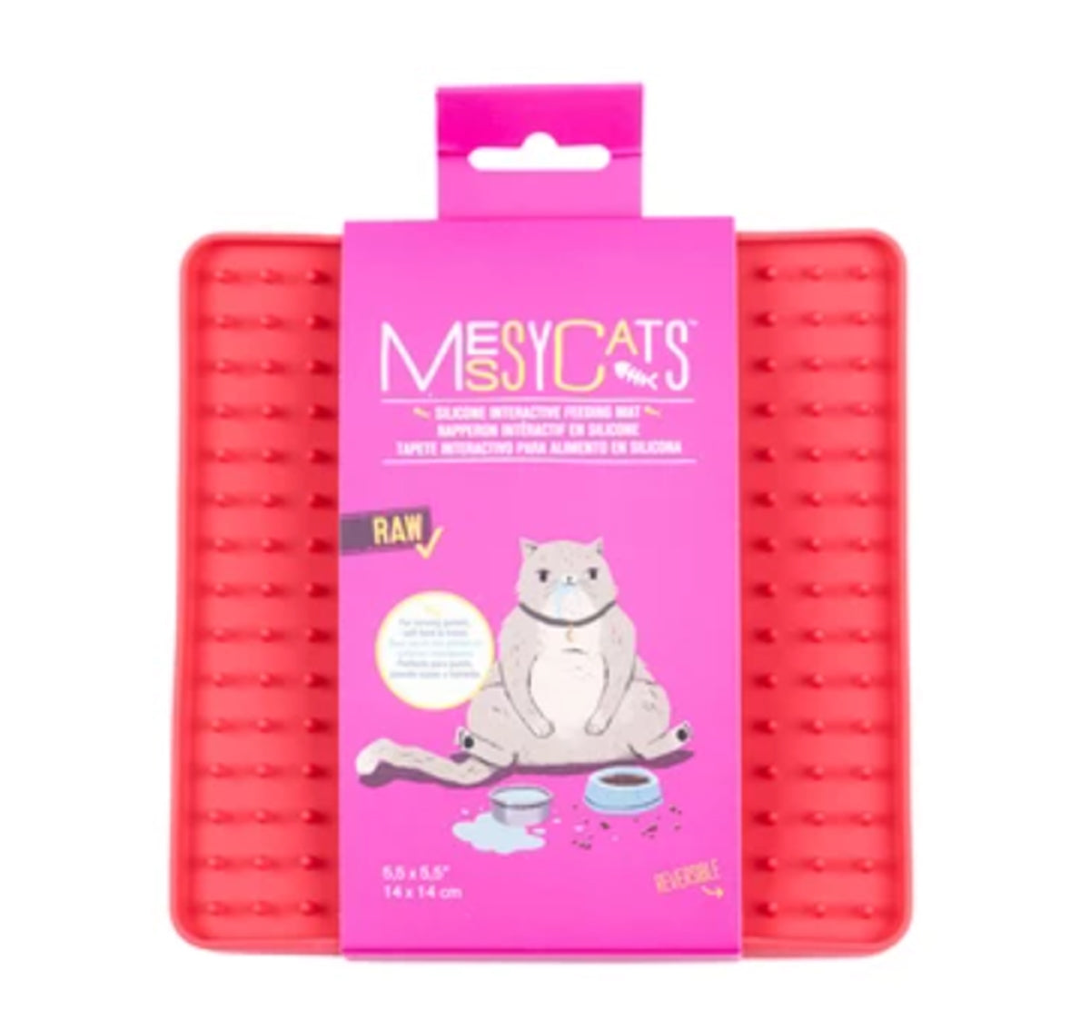 Messy Mutts Interactive Silicone Feeding Mat, 5.5 x 5.5 in.