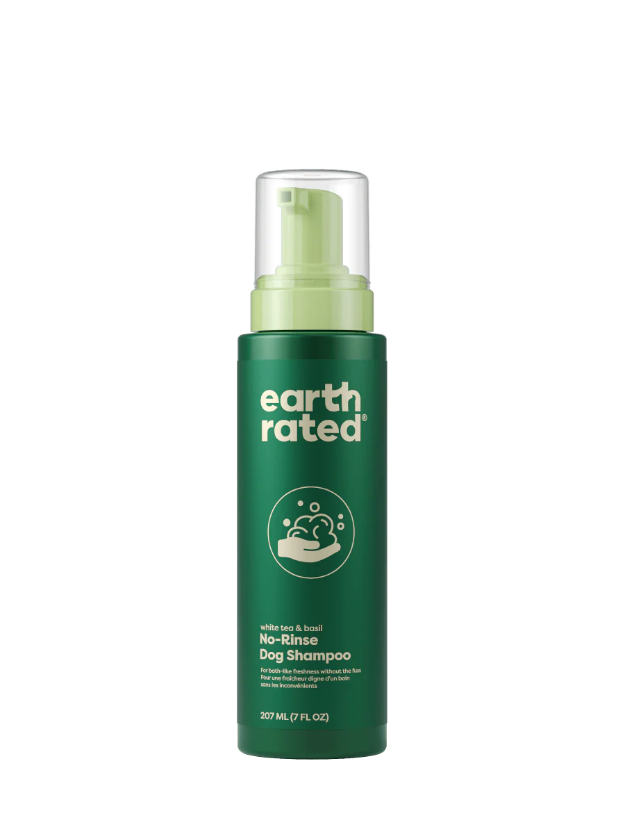 Earth Rated White Tea & Basil No-Rinse Dog Shampoo, 7 fl. oz.