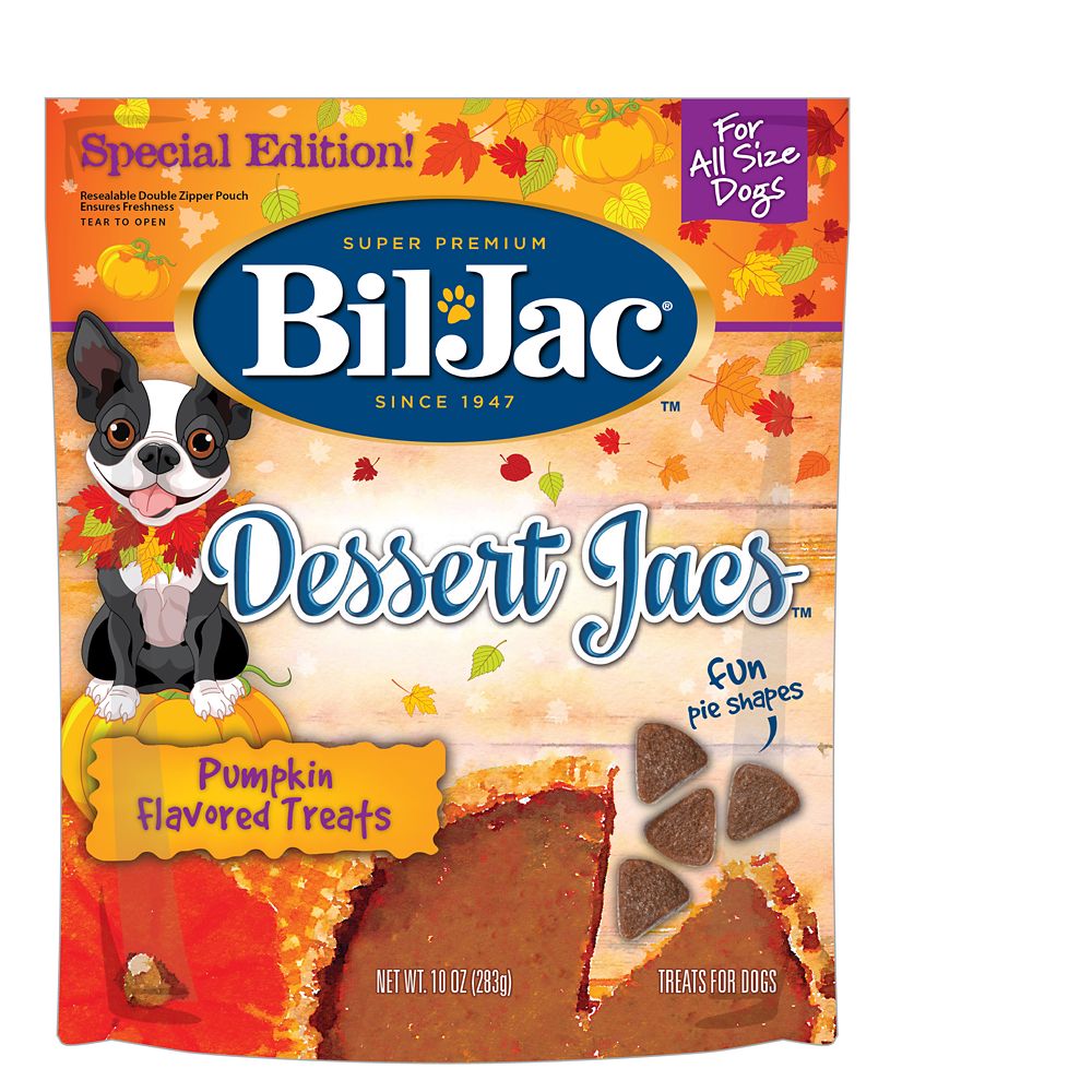 Bil-Jac Dessert Jacs Pumpkin Flavored Dog Treats 10oz