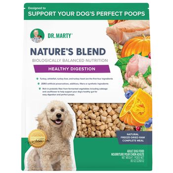 Dr. Marty Nature's Blend Healthy Digestion Freeze-Dried Dog Food, 80 oz.