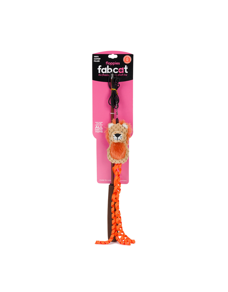 Fabcat Floppy Teaser Lion Cat Toy