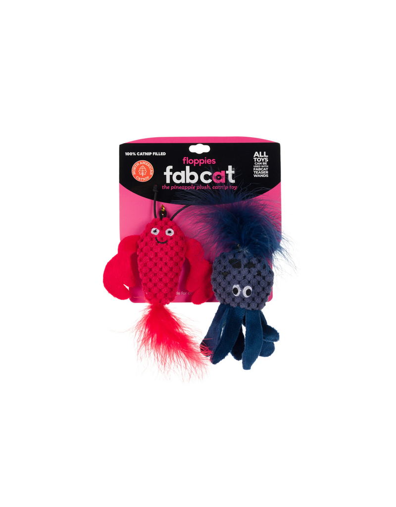 Fabcat Floppy Lobster & Octopus Cat Toy