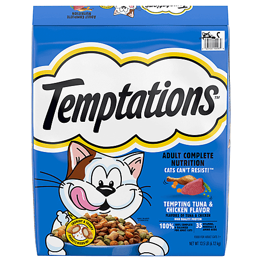 Temptations Tuna & Chicken Cat Food, 13.5 lbs.