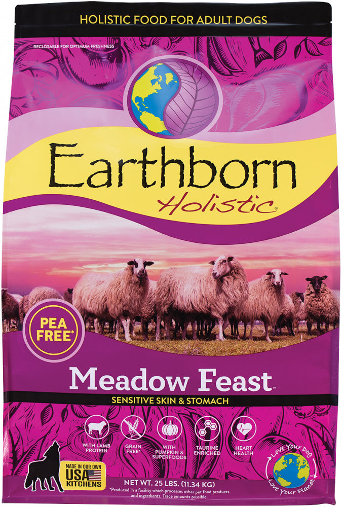 Earthborn Holistic Meadow Feast Lamb Dry Dog Food, 25 lbs.