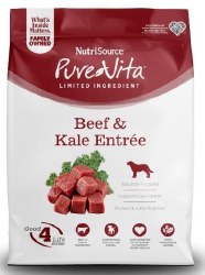 PureVita Beef & Kale Recipe Grain-Free Dry Dog Food Holistic Limited Ingredient Diet