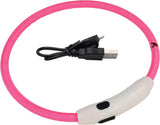 Coastal USB Light-Up Dog Collar Pink, 24 in.