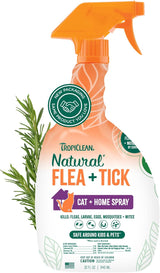 TropiClean Flea & Tick Cat Spray, 32 oz.