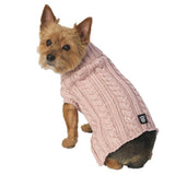 Animal World Marley'S Rose Cable Dog Sweater