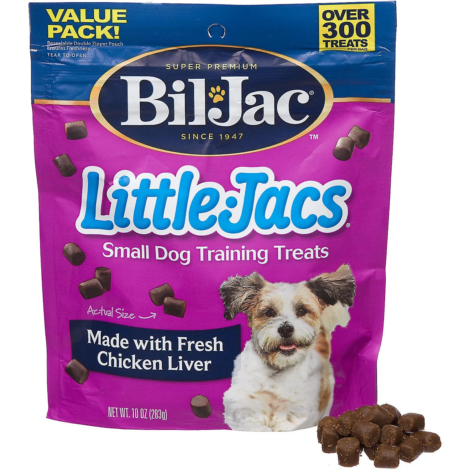 American Distribution & Mfg Co American Distribution Little Jacs Liver Treats For Small Dogs, 10 oz