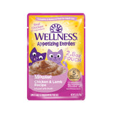 Wellness Appetizing Entrees Mousse Chicken & Lamb Wet Cat Food, 2.8 oz.