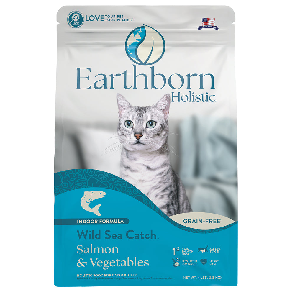 Earthborn Holistic Wild Sea Catch Grain-Free Natural Dry Cat Food 4lb
