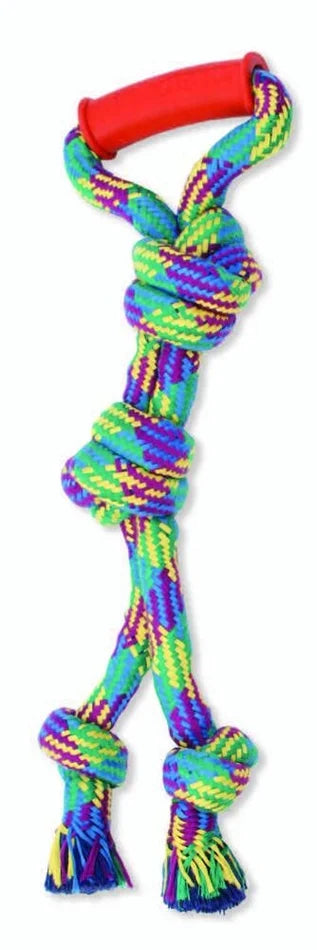Mammoth Flossy Chews Twin Tug Rope Dog Toy, 16 in.