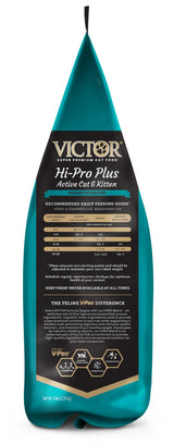 Victor Hi-Pro Plus Active Cat & Kitten Food, 5 Lb Can