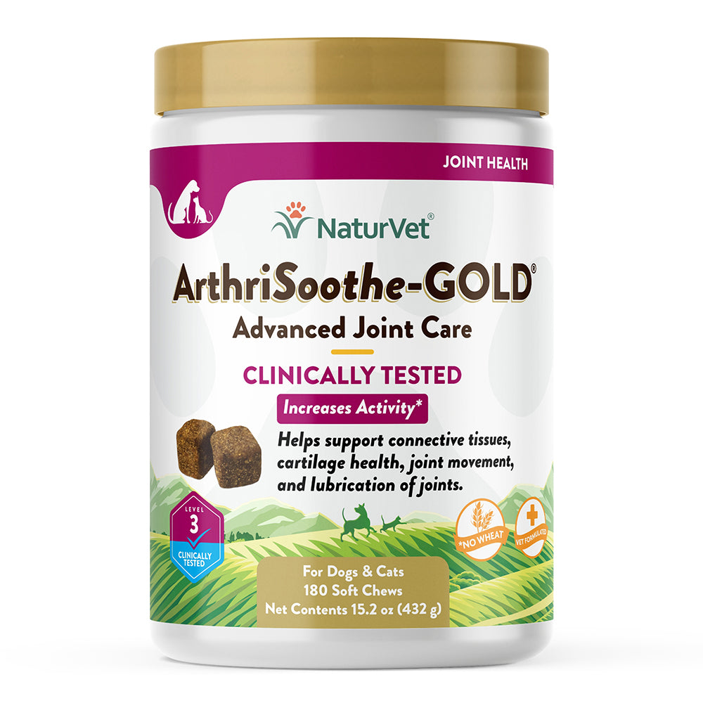 NaturVet Advanced Joint Care Bacon & Chicken Dog Supplement, 180 Count