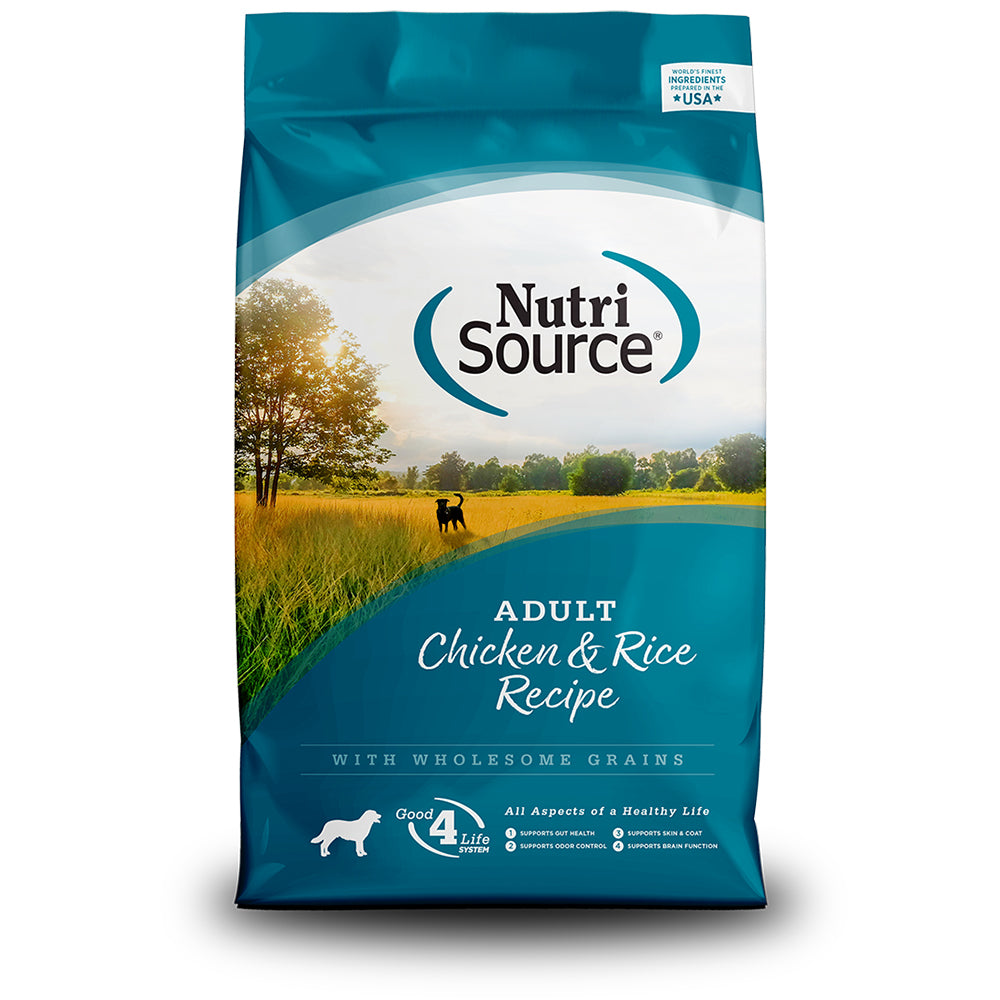 NutriSource Adult Chicken & Rice Recipe Dry Dog Food, 4 lbs.