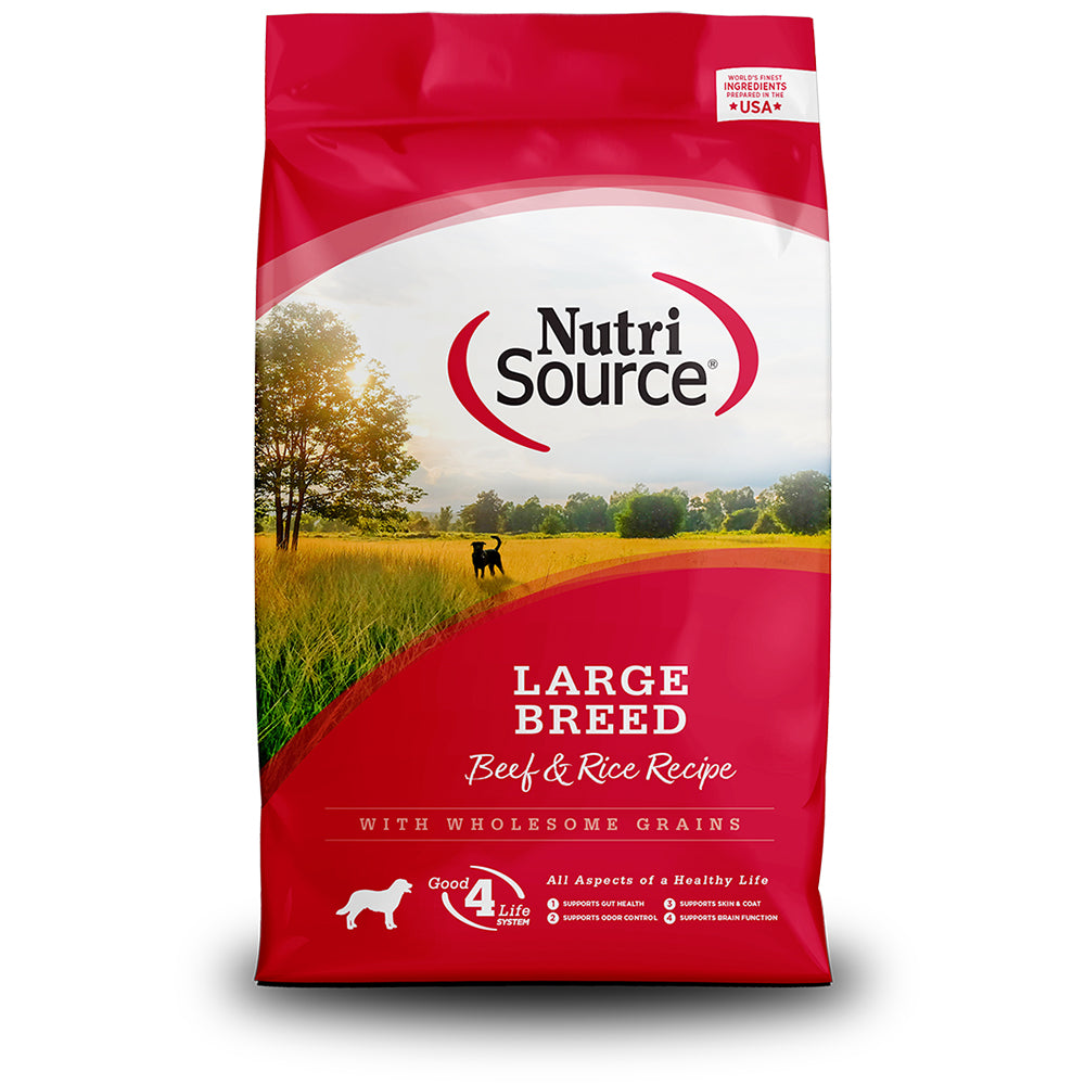 NutriSource Beef & Rice Dry Dog Food, 26 lbs.