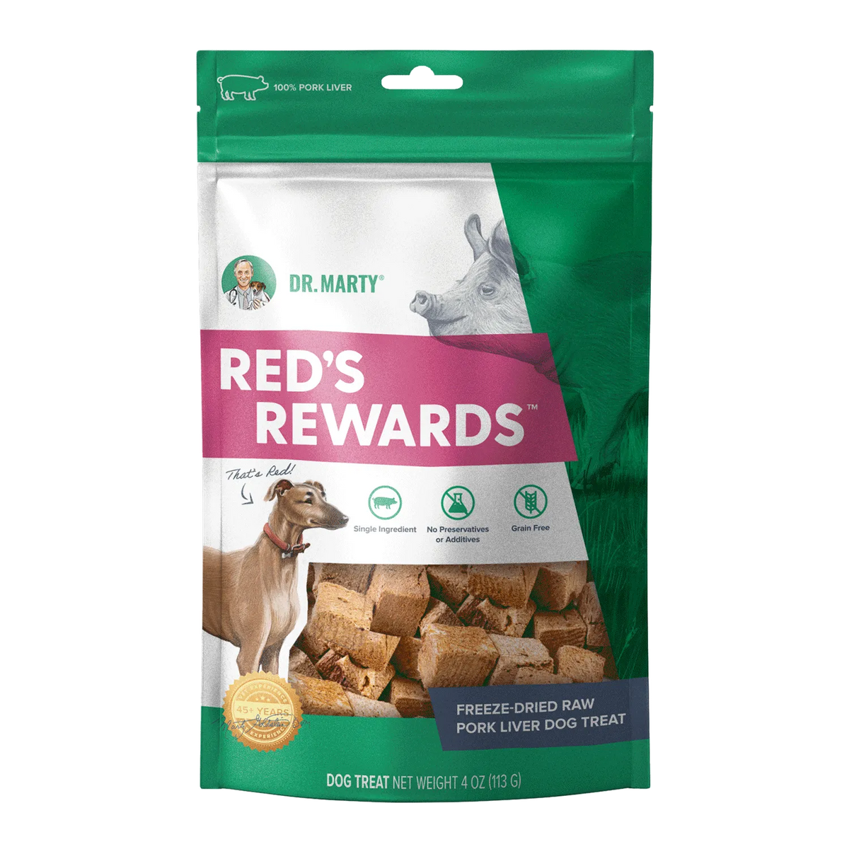 Dr. Marty Red's Rewards Pork Liver Dog Treats, 8 oz.