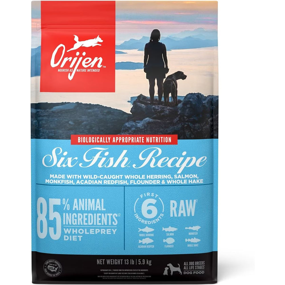 Orijen Six Fish High Protein Dry Dog Food, 13 lbs.