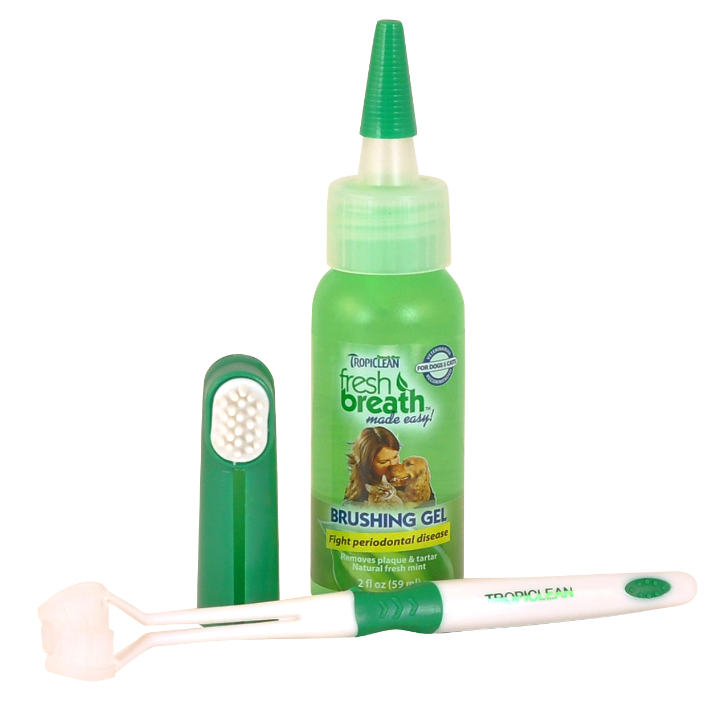 TropiClean Fresh Breath Oral Care Kit for Small Dogs