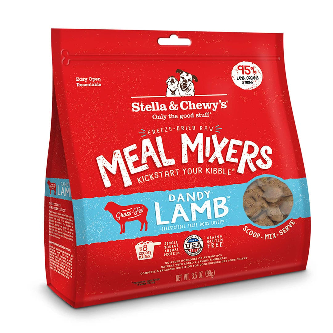 Stella & Chewy's Savory Lamb Meal Mixers Freeze-Dried Dog Food Topper, 3.5 oz.