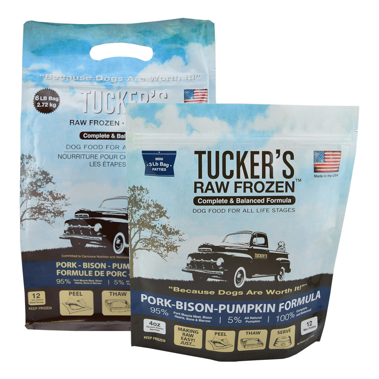 Tucker's Grain-Free Pork & Bison Dog Food, 6 lbs.