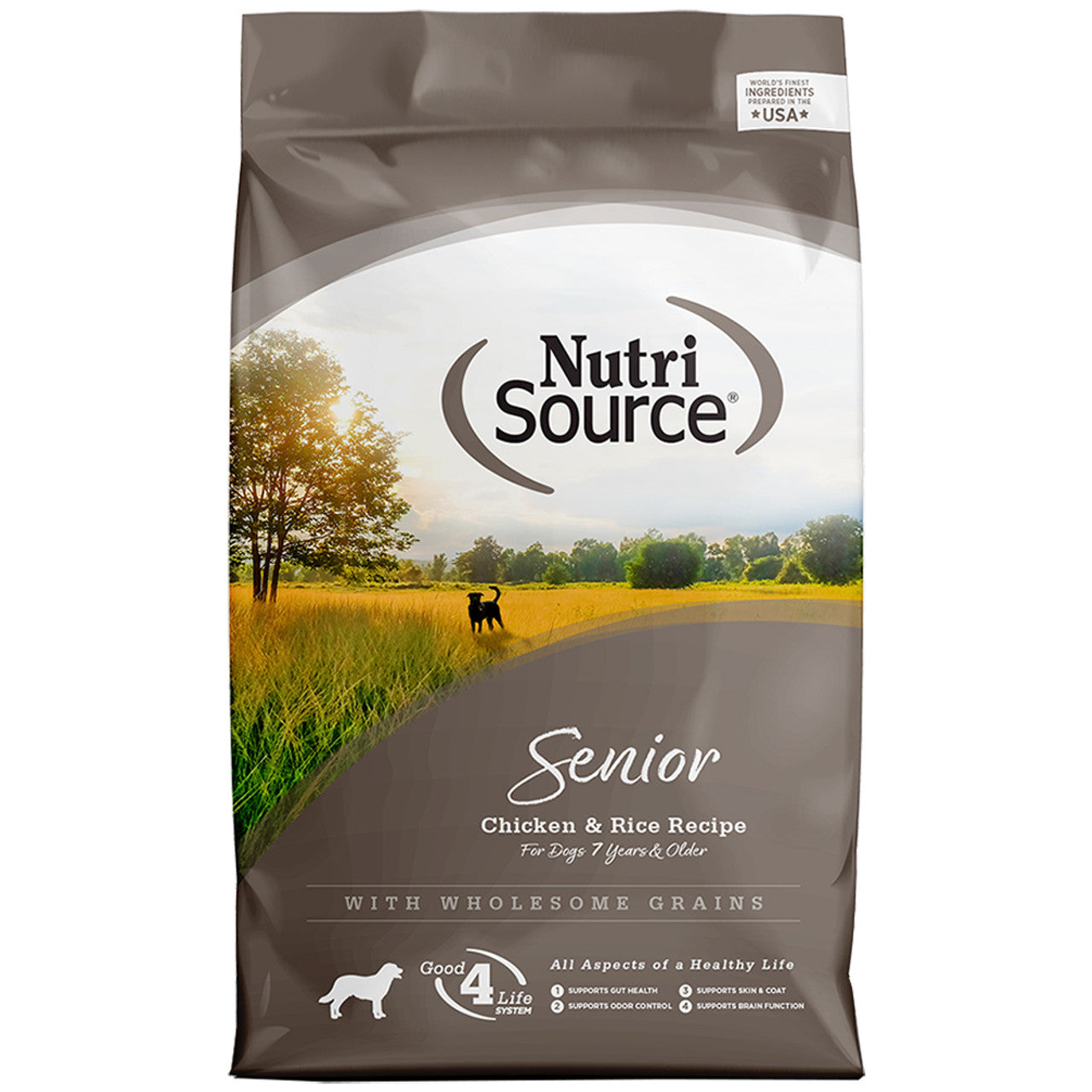 NutriSource Senior Chicken & Rice Recipe Dry Dog Food 12lb