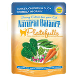Natural Balance Platefulls Turkey, Chicken & Duck Wet Cat Food, 3 oz.