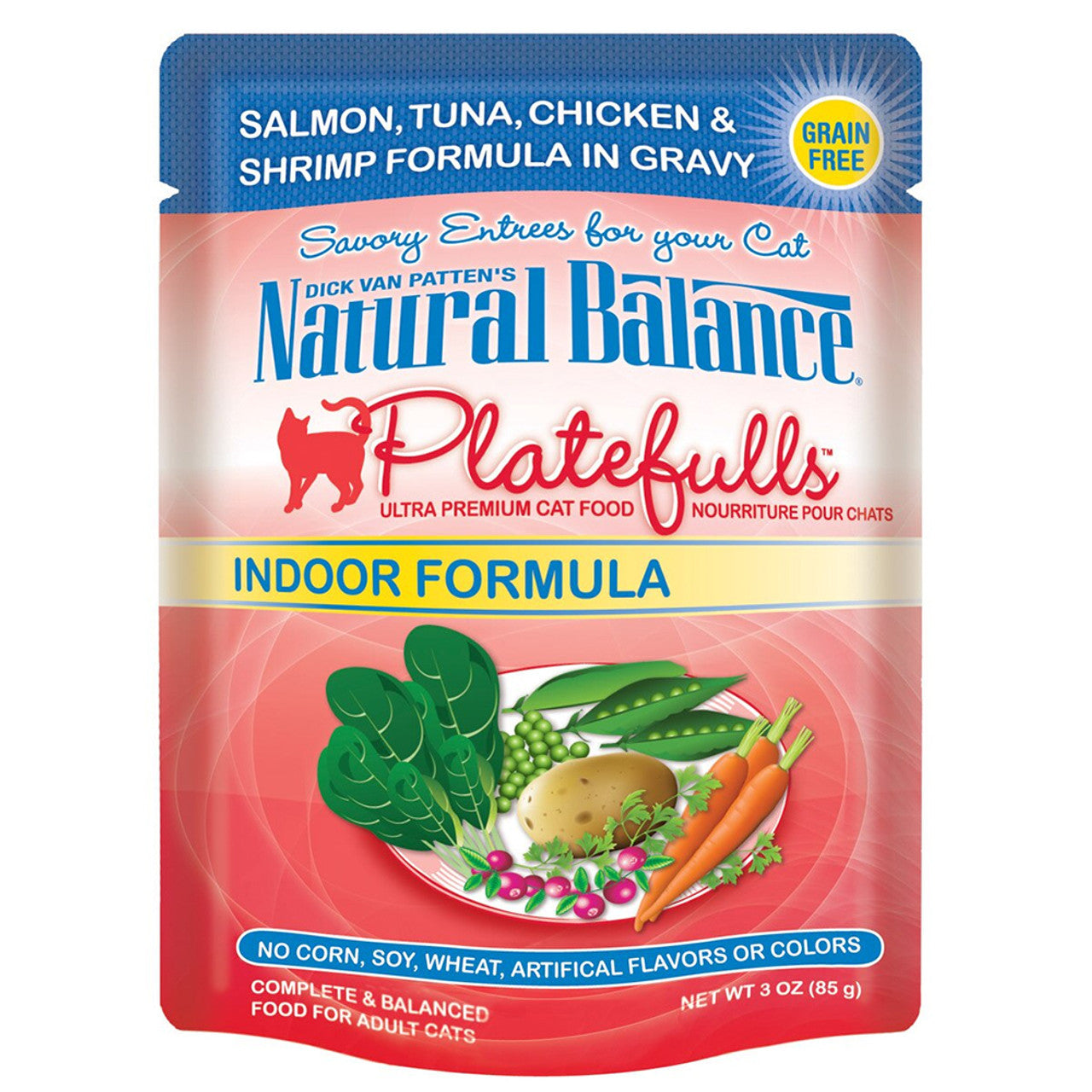 Natural Balance Platefulls Indoor Adult Wet Cat Food, 3 oz.