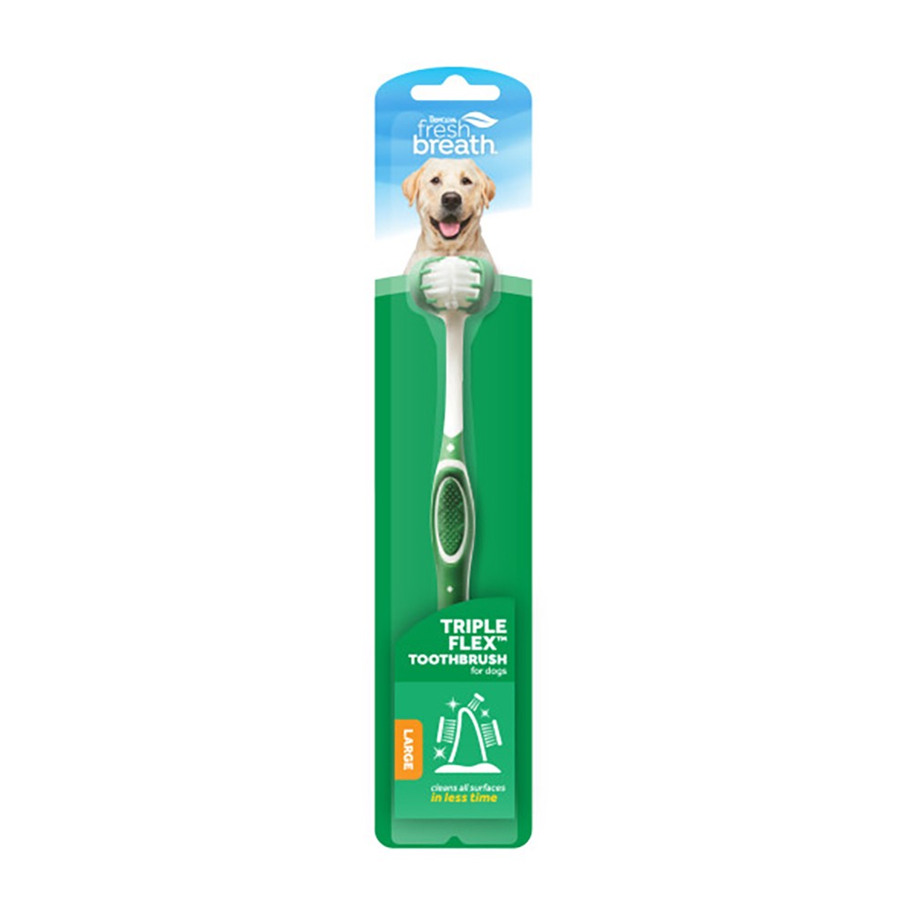 TropiClean TripleFlex Toothbrush for Large Dogs