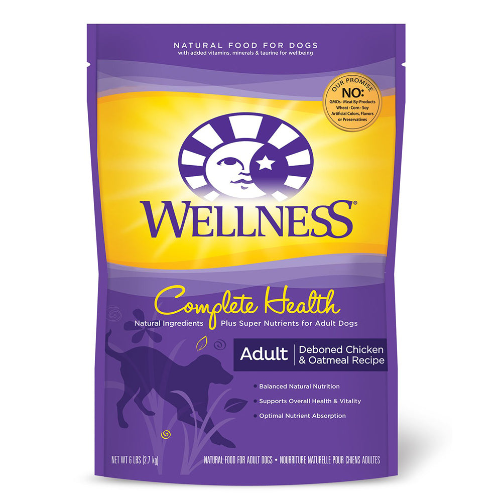 Wellness Complete Health Chicken & Oatmeal Dry Dog Food, 5 lbs.