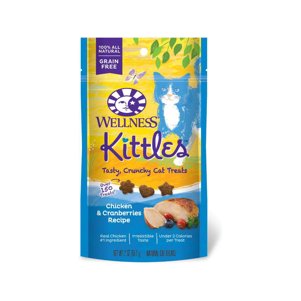 Wellness Kittles Chicken & Cranberry Cat Treats, 2 oz.