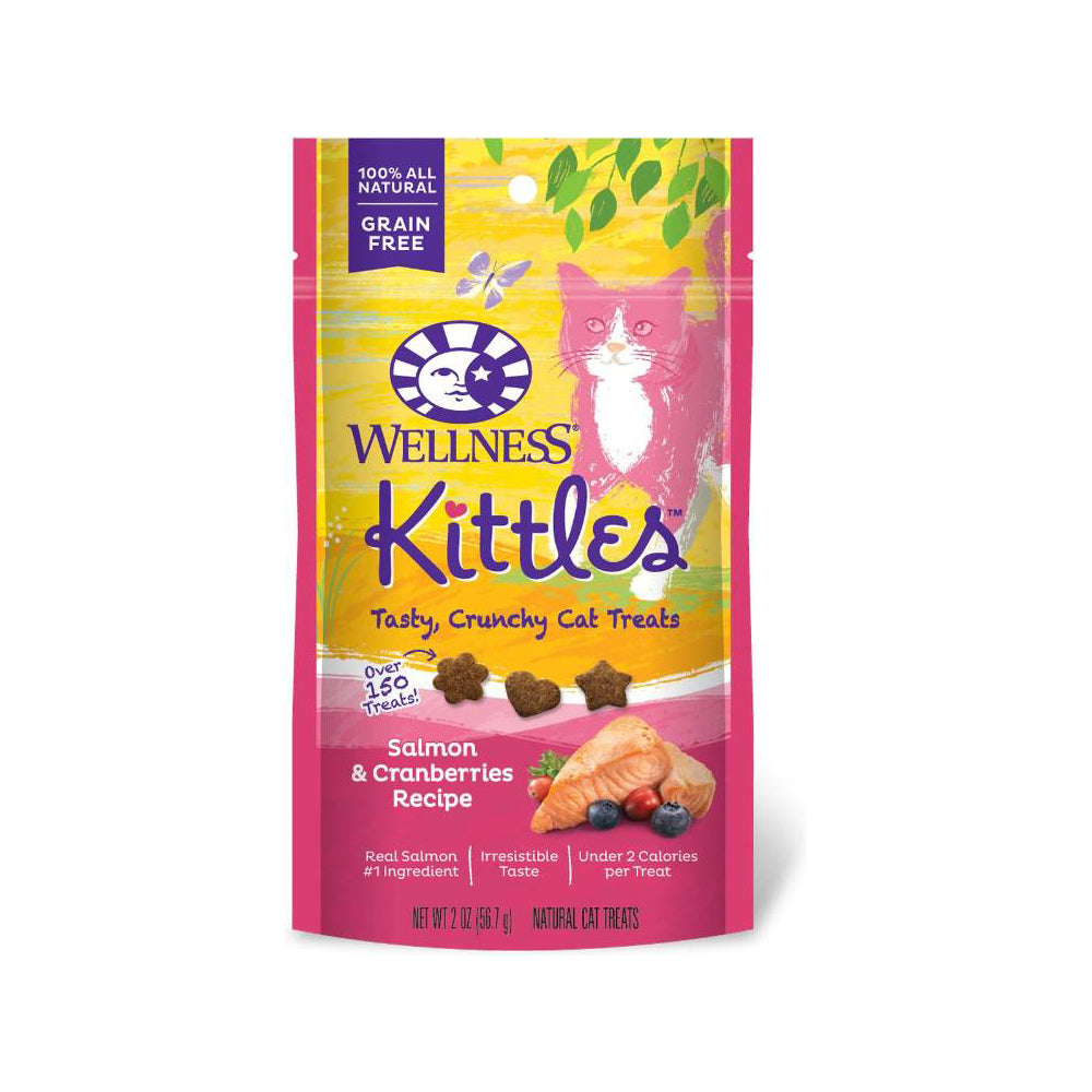 Wellness Kittles Salmon & Cranberry Cat Treats, 2 oz.