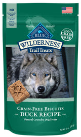Animal Supply Co-North Blue Buffalo Wilderness Trail Treats High Protein Duck Flavor Crunchy Biscuit Treats For Dogs Grain-Free 10 oz. Bag