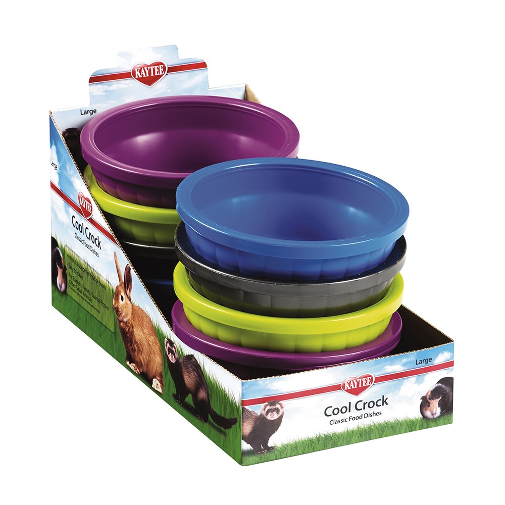 Kaytee Cool Crock Large Pet Bowl, 12 oz. (8 Pack)