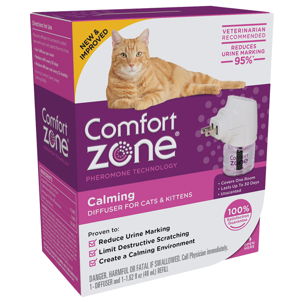Comfort Zone Cat Calming Diffuser Kit, Refill 48Ml