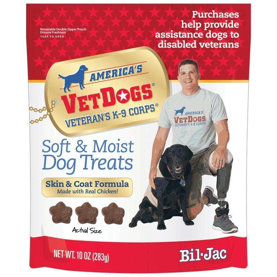 American Agco Bil-Jac Vetdogs Skin & Coat Dog Treats 10 oz