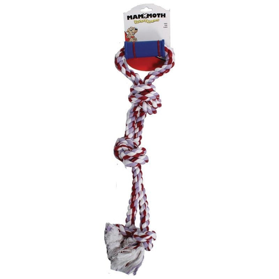 Mammoth Flossy Chews Twin Tug Rope Dog Toy, 24 in.